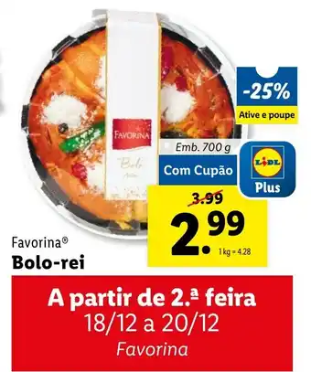 Lidl Favorina Bolo-rei Emb. 700 g promoção