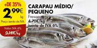 Pingo Doce CARAPAU MÉDIO/ PEQUENO kg promoção