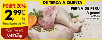 Pingo Doce PERNA DE PERU A granel promoção