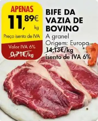 Pingo Doce BIFE DA VAZIA DE BOVINO promoção