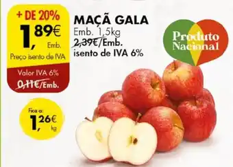Pingo Doce MAÇÃ GALA emb. 1.5kg promoção