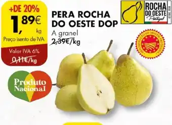 Pingo Doce PERA ROCHA DO OESTE DOP A granel promoção