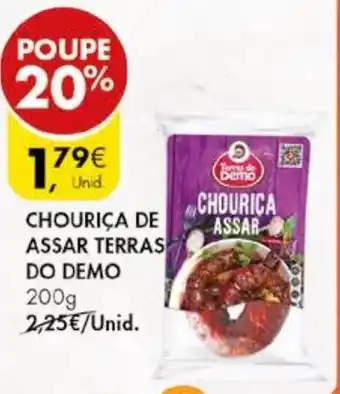 Pingo Doce CHOURICA DE ASSAR TERRAS DO DEMO 200G promoção