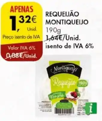 Pingo Doce REQUEIJÃO MONTIQUEIJO 190g promoção