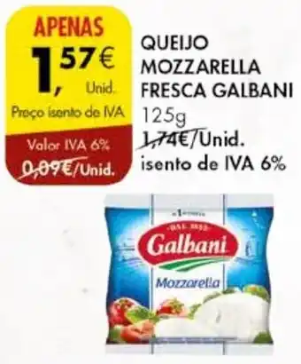 Pingo Doce QUEIJO MOZZARELLA FRESCA GALBANI 125g promoção