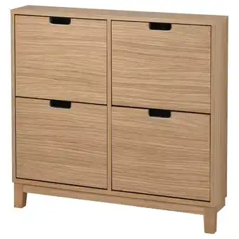 IKEA Ställ sapateira c/4 compartimentos, chapa de carvalho, 96x17x90 cm promoção