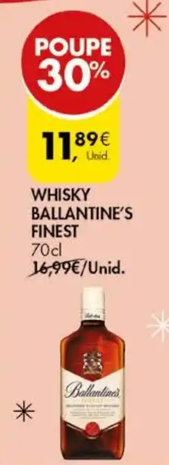 Pingo Doce WHISKY BALLANTINE'S FINEST 70cl promoção