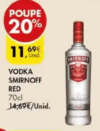 Pingo Doce VODKA SMIRNOFF RED 70cl promoção