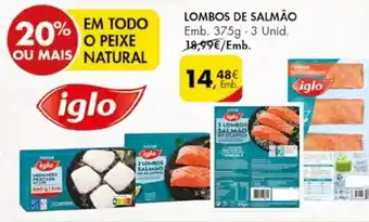 Pingo Doce LOMBOS DE SALMÃO Emb. 375g -3 Unid. promoção