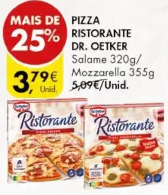 Pingo Doce PIZZA RISTORANTE DR. OETKER promoção
