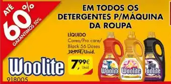 Pingo Doce Woolite Líquido Detergentes P/Máquina da Roupa 56 Doses promoção