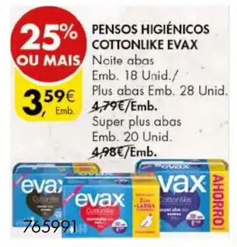 Pingo Doce Penhos Higiénicos Cottonlike Evax promoção