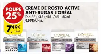 Creme de Rosto Active Anti-Rugas L' Oréal