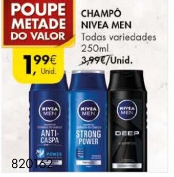 Pingo Doce Champô Nivea Men 250ml promoção