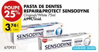 Pasta de Dentes Repair & Protect Sensodyne 75ml