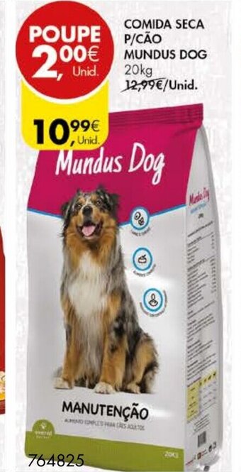 Comida Seca P/Cão Mundus Dog 20kg