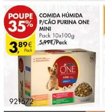 Pingo Doce Comida Húmida P/Cão Purina One Mini Pack 10x100g promoção