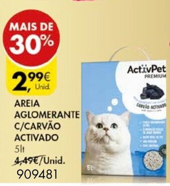 Pingo Doce Areia Aglomerante C/Carvão Activado 5lt promoção