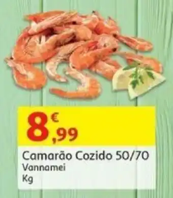 Auchan Camarão Cozido 50/70 Vannamei Kg promoção