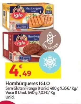 Auchan Hambúrgueres Iglo promoção