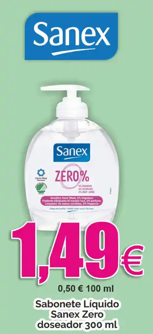 Froiz Sabonete Líquido Sanex Zero Doseador 300ml promoção