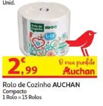 Auchan ROlo de Cozinha Auchan 1 Rolo=15 Rolos promoção