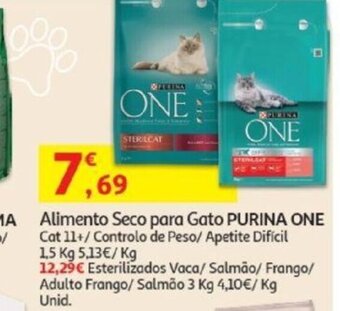 Auchan Alimento Seco para Gato PURINA ONE promoção