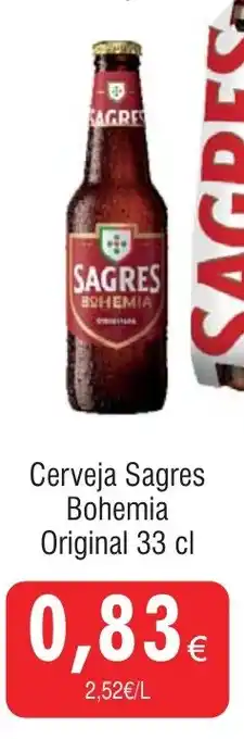Froiz Cerveja Sagres Bohemia Original 33 cl promoção