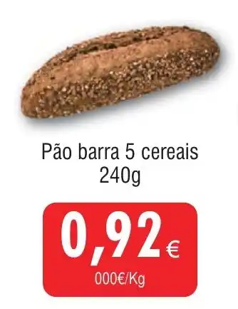 Pão barra 5 cereais 240g