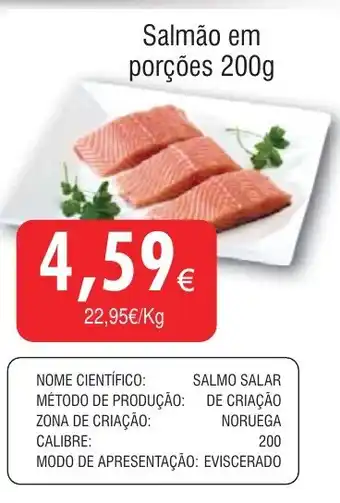 Froiz Salmão em porções 200g promoção