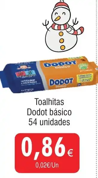 Froiz Toalhitas Dodot básico 54 unidades promoção
