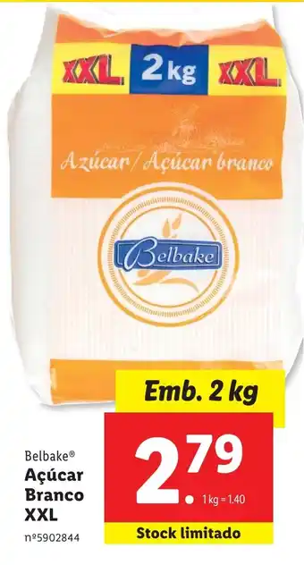 Lidl Belbake Açúcar Branco XXL promoção