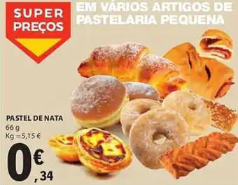 E.Leclerc PASTEL DE NATA 66g promoção