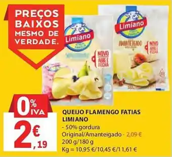 E.Leclerc QUEIJO FLAMENGO FATIAS LIMIANO promoção