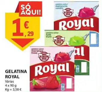 E.Leclerc GELATINA ROYAL 4x90g promoção