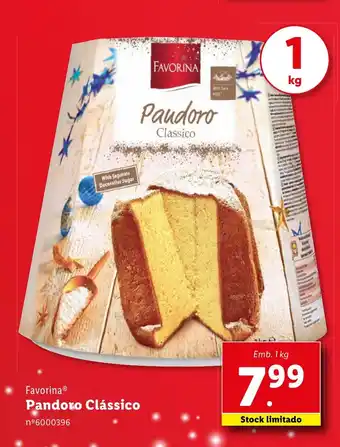 Lidl Favorina Pandoro Clássico emb. 1kg promoção