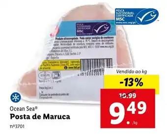 Lidl Ocean Sea Posta de Maruca Vendido ao kg promoção