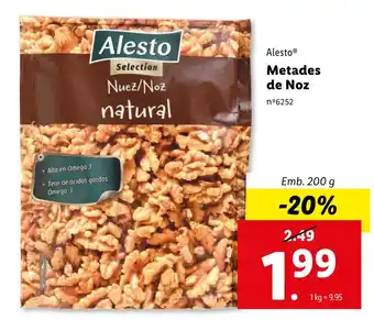 Lidl Alesto Metades de Noz Emb. 200 g promoção