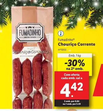 Lidl Fumadinho Chouriço Corrente Emb. 1 kg promoção