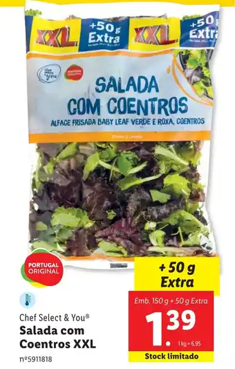 Lidl Chef Select & You Salada com Coentros XXL promoção