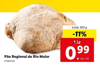 Lidl Pão Regional de Rio Maior Unid. 450 g promoção