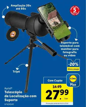 Auriol Telescópio de Localização com Suporte