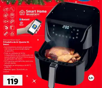 Lidl Silvercrest Kitchen Tools Fritadeira de Ar Quente XL Smart promoção