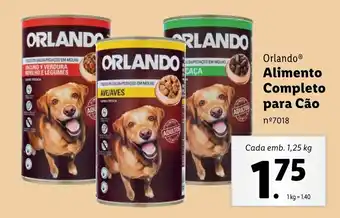 Lidl Orlando Alimento Completo para Cão Cada emb. 1,25 kg promoção