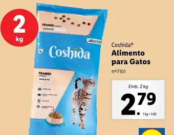 Lidl Coshida Alimento para Gatos promoção