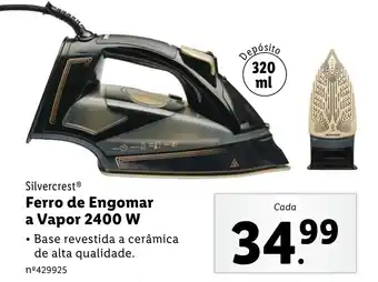 Lidl Silvercrest Ferro de Engomar a Vapor 2400 W promoção