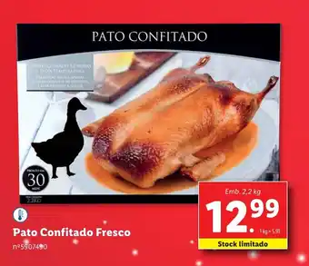 Lidl Pato Confitado Fresco promoção