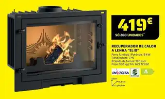 RECUPERADOR DE CALOR A LENHA "ELIO"