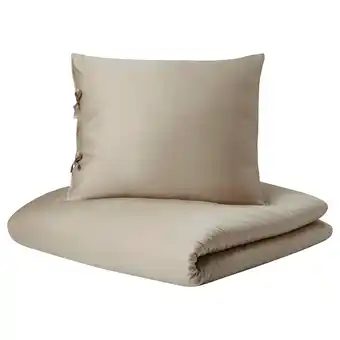 IKEA Kritsuga capa de edredão+2 fronhas, bege, 240x220/50x60 cm promoção