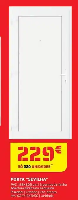 Bricomarché PORTA "SEVILHA" promoção